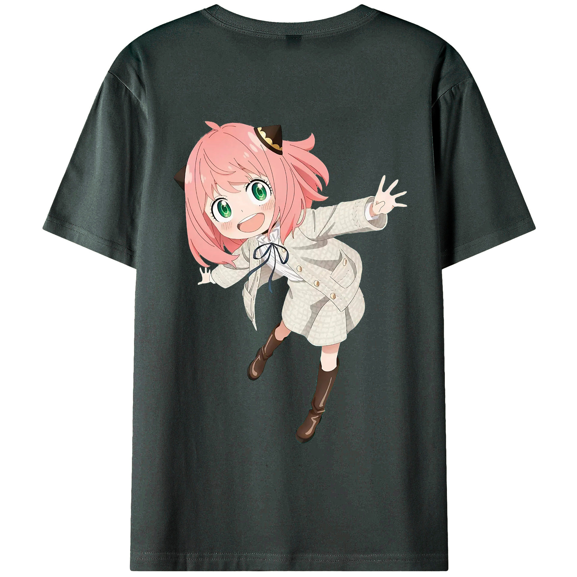 （画像用） SPY×FAMILY间谍家家酒 綿100％ メンズ半袖Tシャツ（バックプリント） 通気性